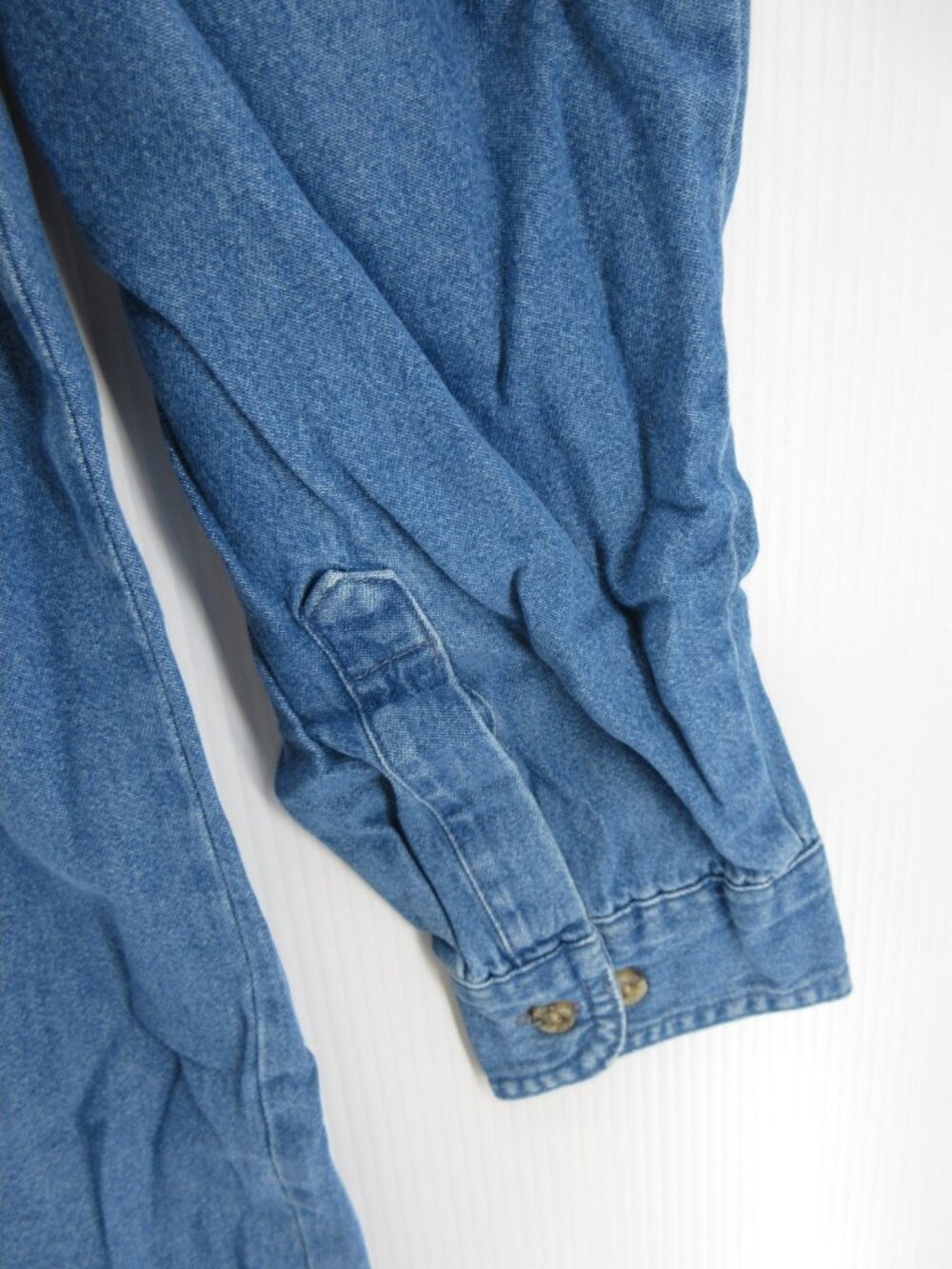Dickies Shirt XXXL Denim Button Down Workwear Pocket Deadstock Y2K NEW - Picture 3 of 13